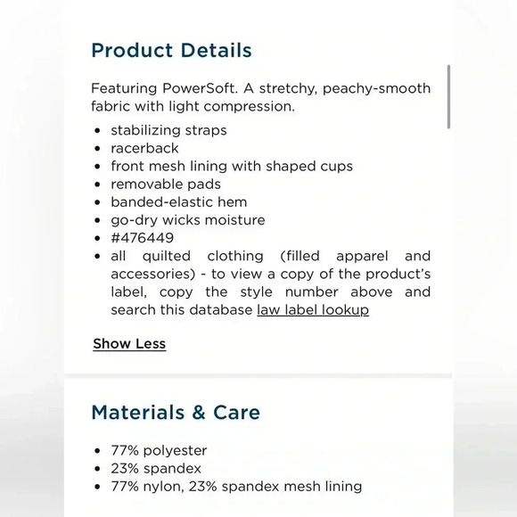 EUC Old Navy Active Powersoft medium support go dry sports bra, size S. White - Picture 3 of 8